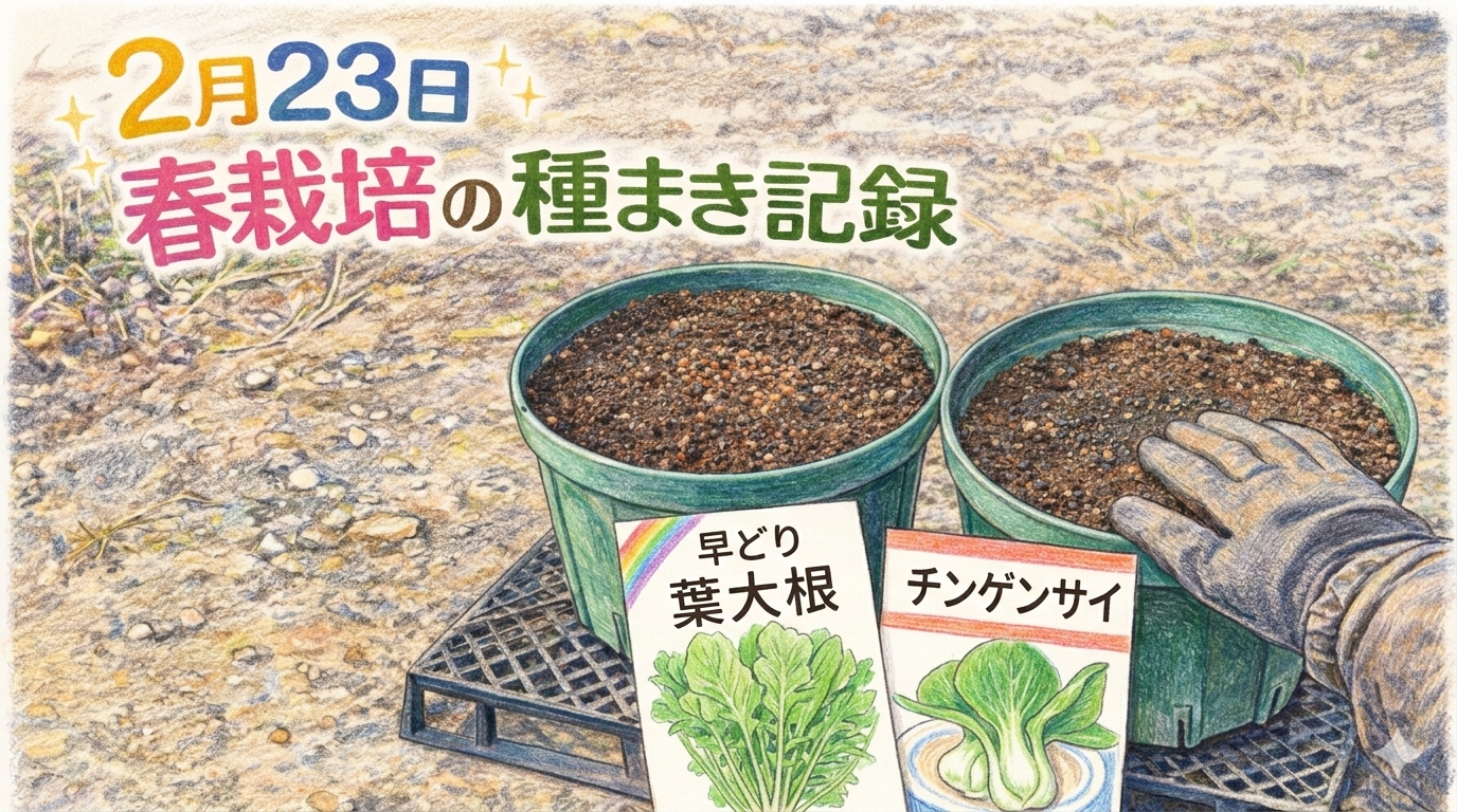 春栽培の種まき記録