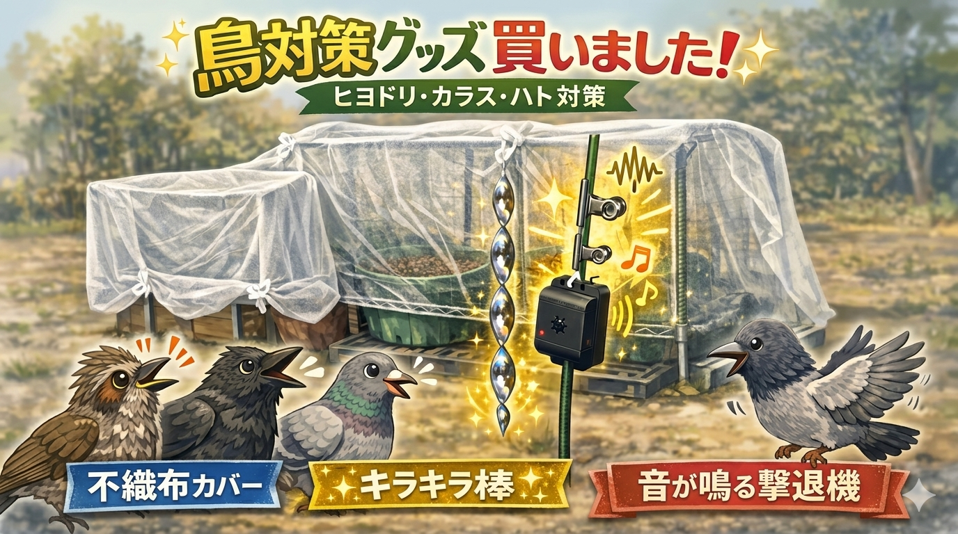 鳥被害　鳥対策グッズAmazonで買いました。